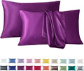 Tyfitb Satin Pillowcase Set for Hair & Skin Care – Cooling, Hypoallergenic, Anti-Frizz, Wrinkle-Free – Soft, Luxurious Pillowcases with Envelope Closure – 2-Pack, Queen Size 20x30, Gift-Ready