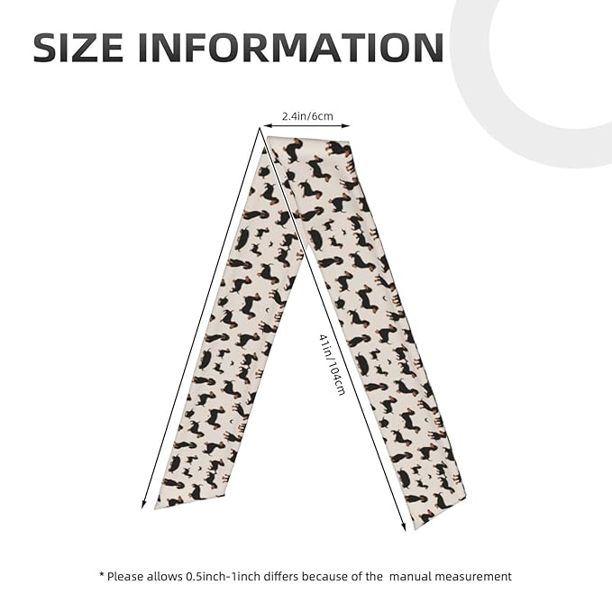 Men's Women Cartoon Dachshund Weiner Dog Pet Dogs Sports Sweatband Multifunction Lovely Head Band Headdress for Yoga Travel Spa