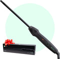 MINT Professional Clamp-Free Curling Wand 3/8 Inch for Long Hair | Extra Long Curl Wand 4-Heater Ionic Ceramic Tourmaline Barrel | Best Curling Wands | Adjustable 230-430°F | Worldwide Dual Voltage