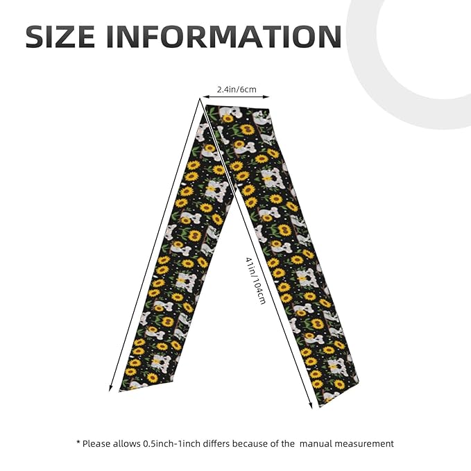 Men Women Cute Koala Black Yellow Sunflower Sports Sweatband Multifunction Cool Head Band Headdress for Sports Workout Shower