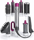 Dyson Airwrap Holder by Chorten Nyima, Dyson Airwrap Organizer with 8 Slots, Clear Acrylic Stand for Shark Hair Dryer Holder, Wall-Mounted or Freestanding with Silicone Pads Bathroom Vanity Table