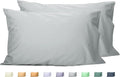 Sunflower Queen Pillowcases Set of 2, 100% Cotton Queen Size Pillow Cases 2, 20×30 inches Ultimate Gray, Soft and Breathable