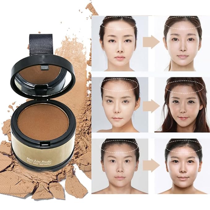 Brown Hair Root Dye Powder - Instantly Cover Gray Hair with Thin Hair Color Shadow 4g