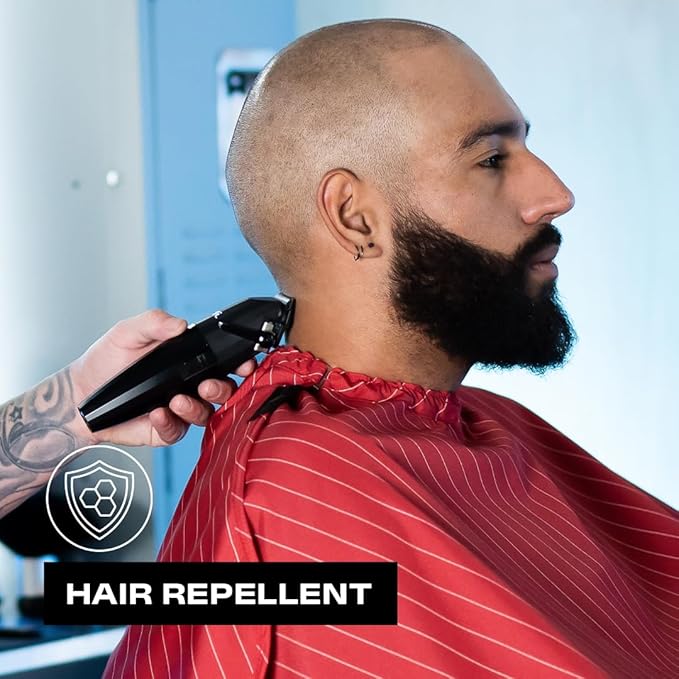 Barber Strong The Barber Cape Haircut Cover for Men, Hair Repelling and Static-Reducing Material, Water Resistant Fabric