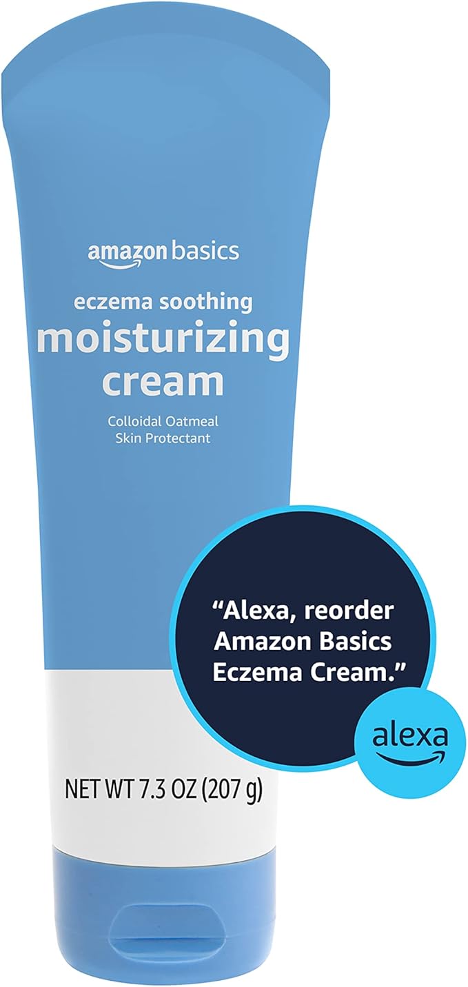 Amazon Basics Eczema Soothing Moisturizing Cream with Colloidal Oatmeal, 7.3 ounce (Pack of 1) (Previously Solimo)