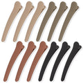 12 Pcs Hair Clips for Styling Sectioning, YISSION 4.7 Inch Large Alligator Hair Clips Hair Barrettes No Crease Duck Billed Hair Clip, Hair Styling Accessories for Women Girls (Neutral Colors)