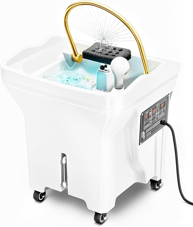 Innovative Touch Screen Dual System Japanese Head Spa Equipment, with 60L Large Water Storage Tank, Support 360°Water Circulation & Light Therapy