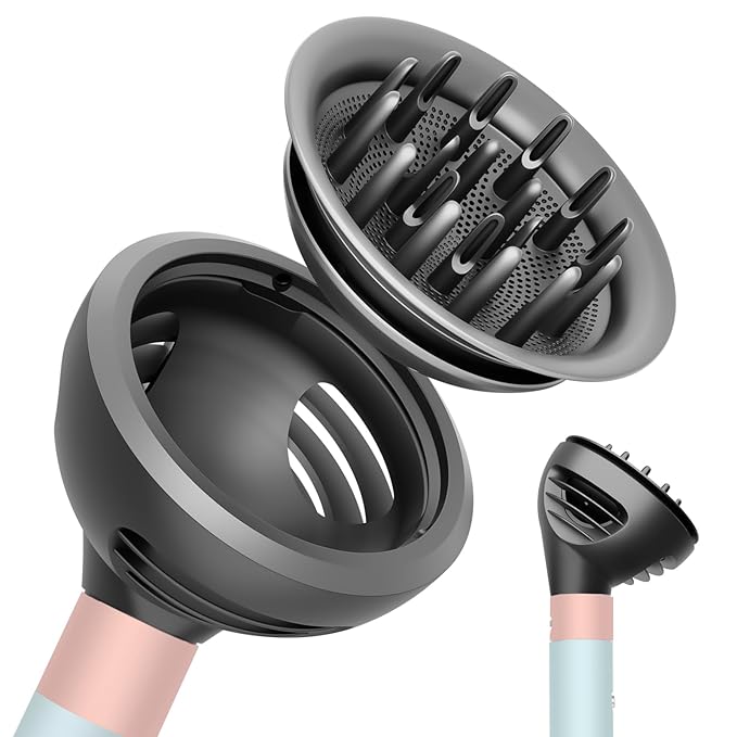 Wave Curl Diffuser for Dyson Airwrap – Dome and Diffuse Modes for Curl Wave Hair, Hair Diffuser Attachment Compatible with Airwrap Styler HS01/05