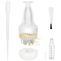 Hair Oil Applicator for Scalp,Minoxidil Applicator, Hair Bottle Applicator,Scalp Applicator Comb Applicator and Massager in One,Transparent Comb Brush Tool, Suitable for Men and Women