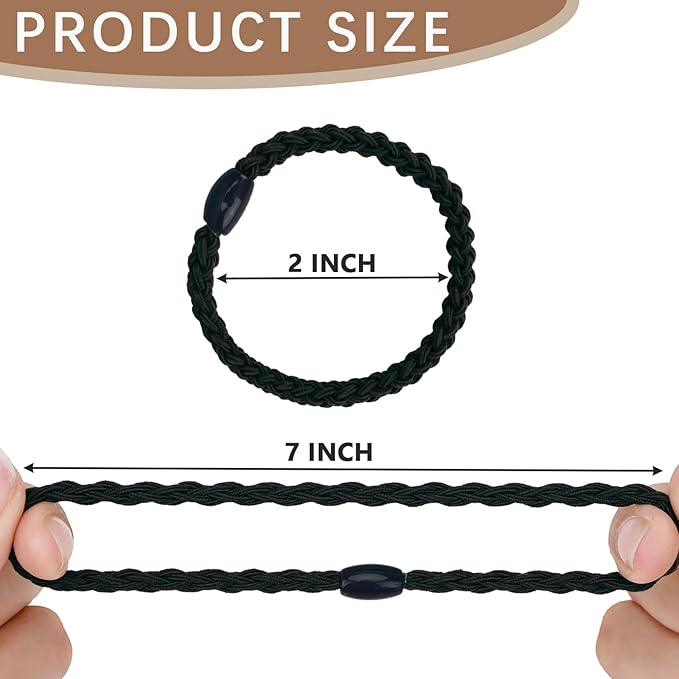 Hairties for women,40PCS Boho hair ties for thick or thin hair, black elastic bands, bracelets ponytail holders fo Mother's Day,Valentine's Day,Christmas gifts,Hair Accessories for Girls and Women