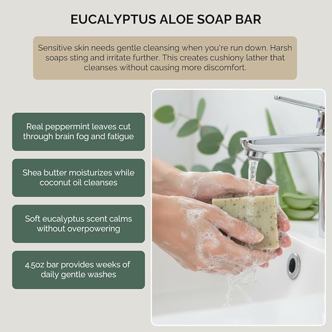 Get Well Soon Gift Baskets for Women Self Care | 5-Piece Get Well Gifts for Women, Surgery Recovery Items with Eucalyptus Shower Spray, Arnica Body Oil, Sore Muscles Balm, Bar Soap, EO Roller.