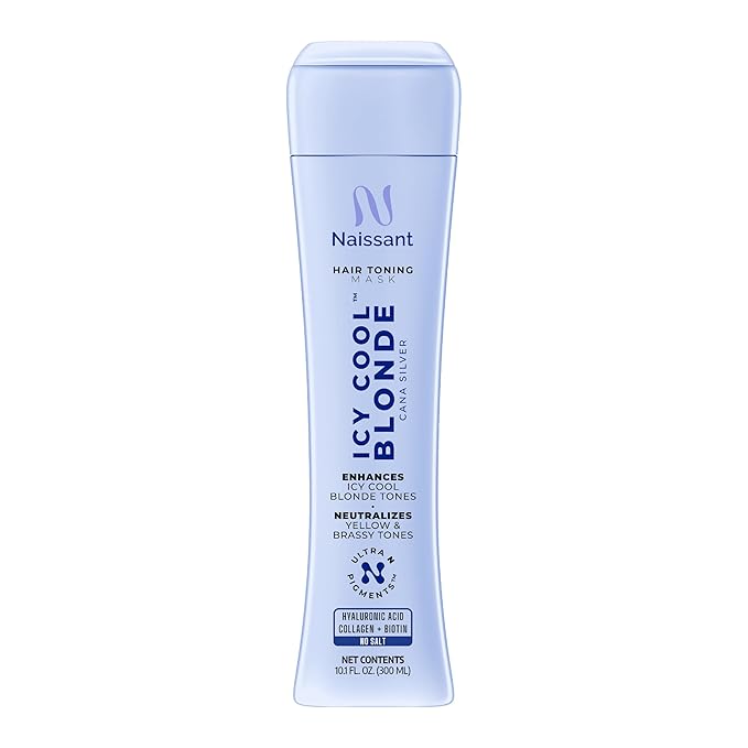 naissant Icy Cool Purple Toning Mask | Ultra High-Purity Pigments | Neutralizes Yellow & Brassy Tones | Hyaluronic Acid, Collagen & Biotin | Paraben, Ammonia & Sulfate Free | 10.1 Fl. Oz