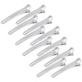 12 Pcs Silver Hair Clips for Styling Sectioning, YISSION 3.1 Inch Alligator Hair Clips Hair Barrettes No Crease Duck Billed Hair Clip, Hair Styling Accessories for Women Girls