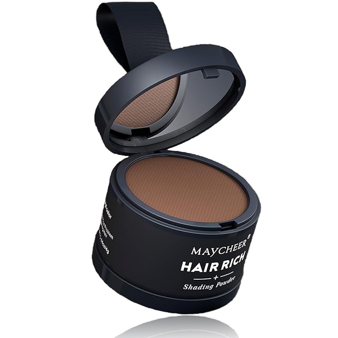 Maycheer Hairline Powder for Women - Hair Rich Shading Powder, 30 Colors Magic Root Cover Up (Light Brown 03)