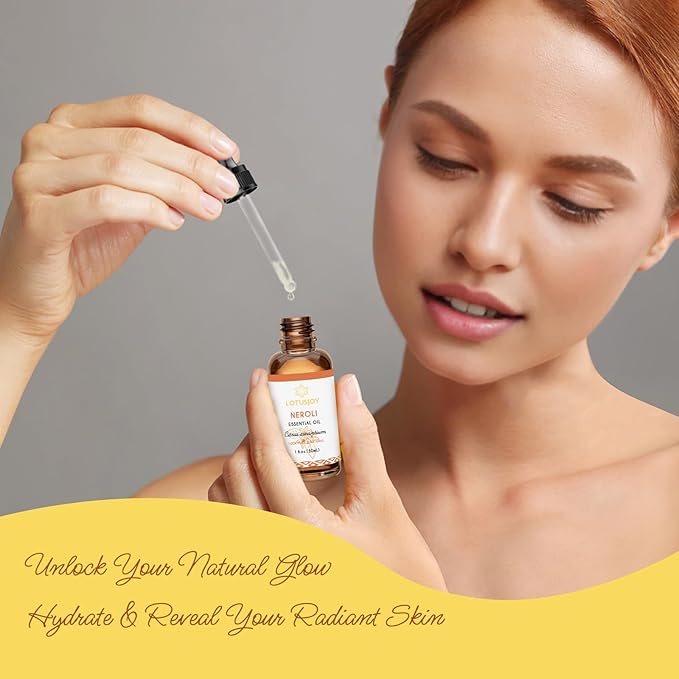 Neroli Essential Oil Organic for Skin Diffuser Room Spray, 100% Pure Bitter Orange Blossom Essential Oil Neroli 1 Oz