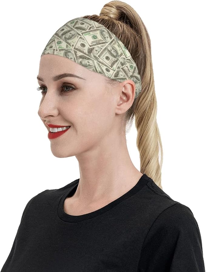 Sports Sweatband for Men and Women, Sweat-Absorbing Headbands for Moisture Wicking, Suitable for Fitness Running Cycling Hiking Yoga Football Exercise