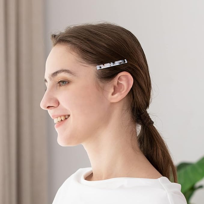 Cobahom Tortoise Shell Leopard Duckbill Barrettes and Acrylic Hair Clips for Women - 12 Pcs for Styling Thin and Thick Hair