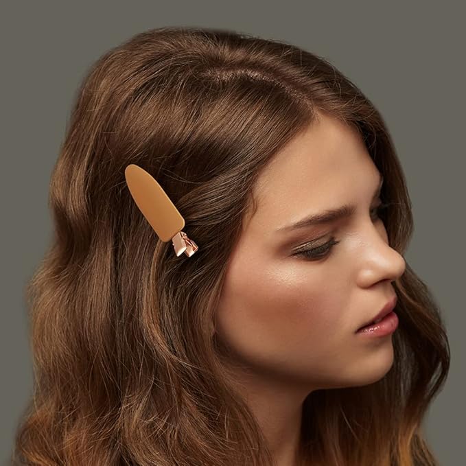 minihope 24 Pieces Hair Clips - Dent-Free Soft Clips for Women and Girls, Including Harry Josh Clips (Morandi & Black)
