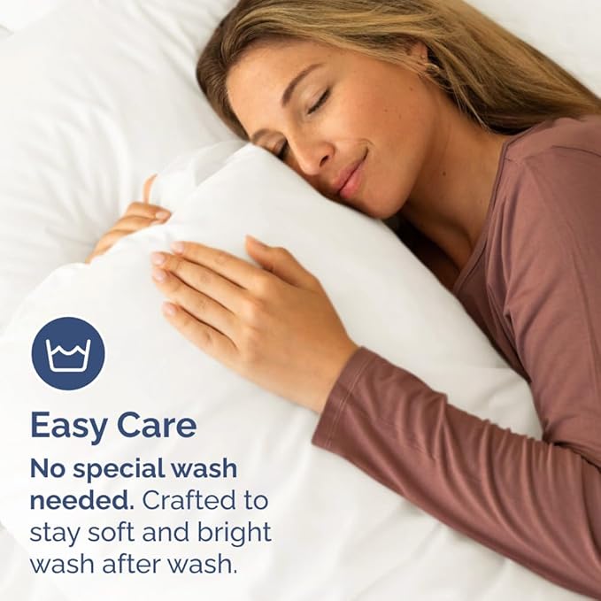 Queen Pillow Cases Set of 6 - Ultra Soft Hotel Quality Pillowcase Covers - Comfy & Wrinkle Free - Shrink, Stain and Fade Resistant - Machine Washable Pillow Protectors - 6 Piece Set - Antique White