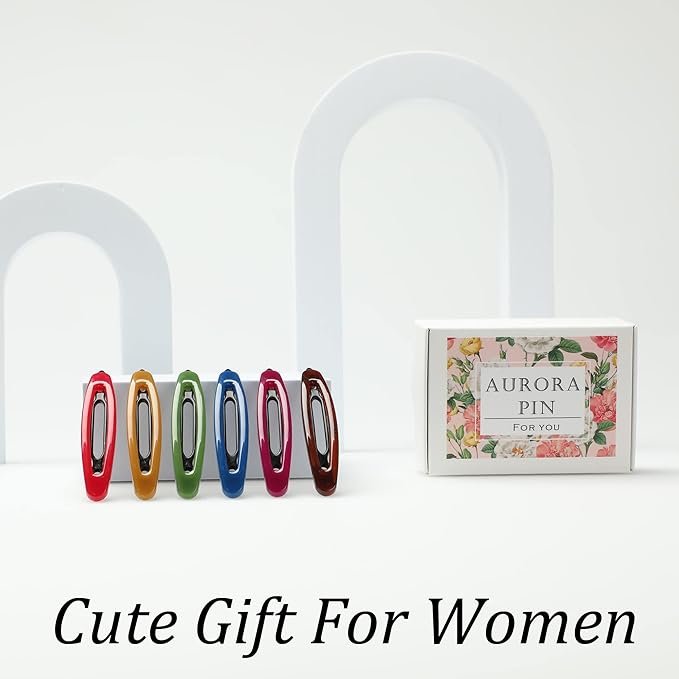 12pcs Hair Barrettes Set for Women and Girls, Hair Clips for Thick Thin Fine Hair, Non-metal Hair Accessories, Non-Slip Grip Handmade Snap Hairpin, BPA Free