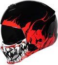 Full Face Motorcycle Helmet for Unisex-Adult Dirt Bike ATV Scooter Cruiser 3/4 Face Motocross Helmet Interchangeable Mouth Cover DOT Approved