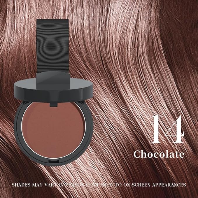 Maycheer Hairline Powder for Women - Hair Rich Shading Powder, 30 Colors Magic Root Cover Up (Chocolate 14)
