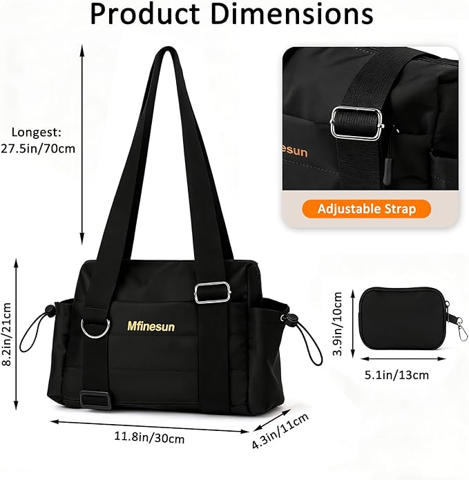 Crossbody Bags for Women, Trendy Everyday Purse Shoulder Bag, Mini Gym Bag with Wet Pocket and Coin Wallet