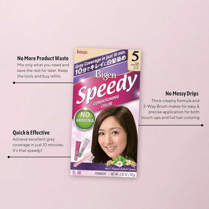 Bigen Speedy Conditioning Color Refill: 4V Violet Brown - 3 Pack