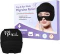 2-in-1 Migraine Relief Cap with Detachable Eye Mask – Hot & Cold Therapy Headache Hat for Migraines, Sinus Pressure, Tension & Stress Relief – Reusable Gel Ice Pack, Light Blocking, Comfortable Fit