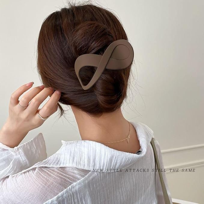 8PCS French Flat Hair Claw Clips for Women Matte Duckbill Hair Clips for Thick& Thin Hair Fashion Colorful Hair Claw 2 Styles