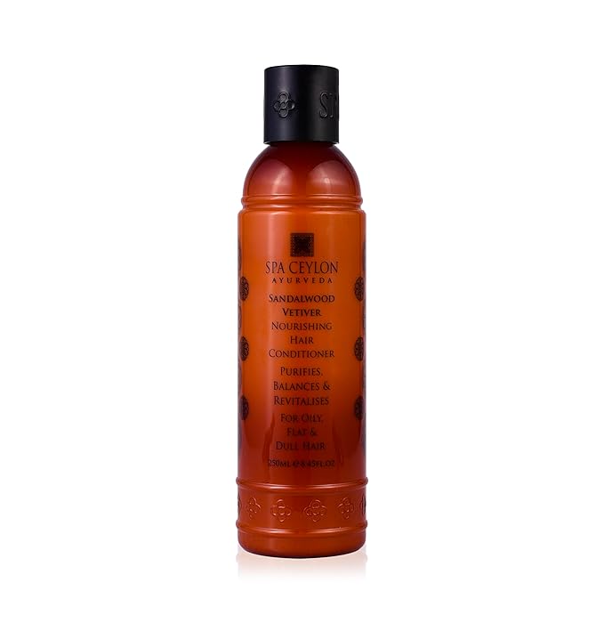 SPA CEYLON Sandalwood Vetiver Nourishing Hair Conditioner | Revitalize Oily Flat & Dull Hair | Hair and Scalp Conditioner | Hair Products for Unisex