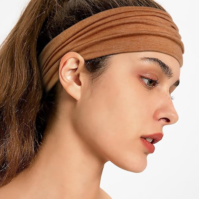 AKTVSHOW Headbands for Women Non-Slip Head Band for Women’s Hair Wide Thick Sweat Hair Bands, Trendy Hair Accessories for Women's Yoga, Workout, and Fashion