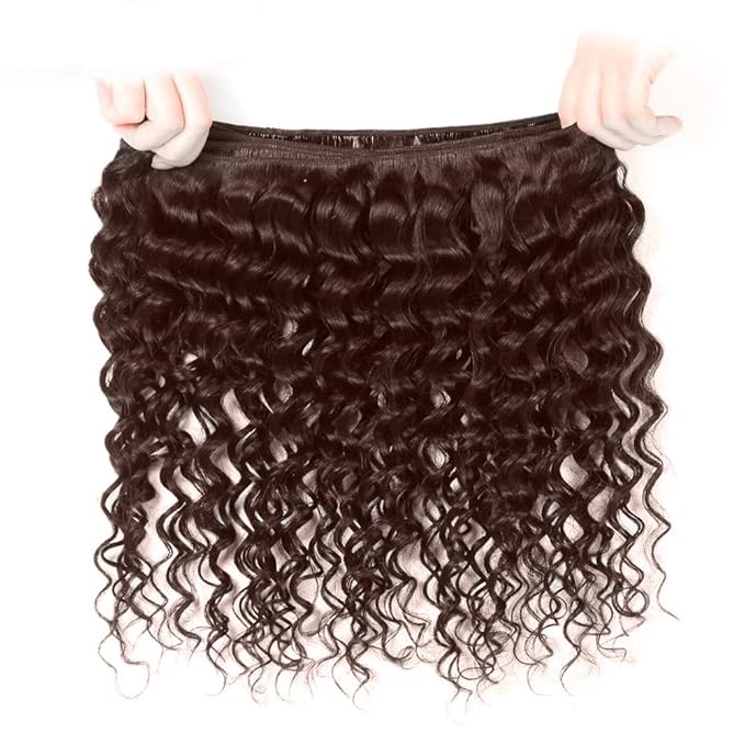 30 32 34 Inch Brown Human Hair Bundles Color 4 Water Wave Bundles Unprocessed Peruvian Virgin Remy Brown Wet and Wavy Bundle Hair Extensions