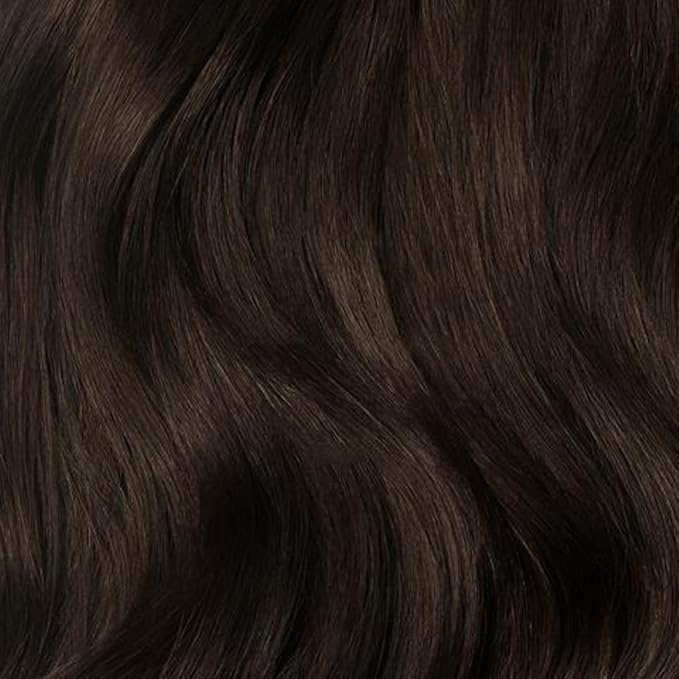Luxy 100% Remy Human Hair – Halo Clip-In Hair Extensions –Natural Looking Volume & Length - One-Piece - Easy 5-Min Application 180 grams 20" Dark Brown Halo