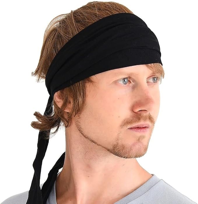 CHARM Japanese Headband Pirate Bandana - Men Ninja Head Wrap Women Hair Band