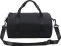 Small Gym Bag for Women, Cute Workout Duffel with Adjustable Strap - Lightweight Yoga Tote & Crossbody Sports Bag for Fitness, Travel (black)
