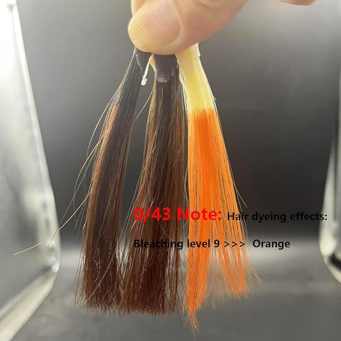 PureStyle 100g Professional Permanent Hair Color Dye Cream Ammonia Free, Long Lasting Orange Color, Natural Shine, For All Hair Types Easy At Home Application (0/43 Orange)