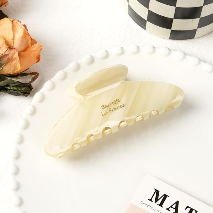 French Hair Clips Large Hair Claw Clips for Thick Hair Women Girls Tortoise Jaw Clips Strong Hold Durable French Banana Clip Accessories