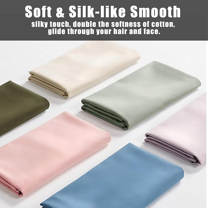 Body Pillow Cases Cover, Bamboo Rayon Body Pillowcases with Zipper Closure, Cooling and Breathable Pillow Case for Hot Sleepers and Night Sweats, 20x54 inches, Khaki