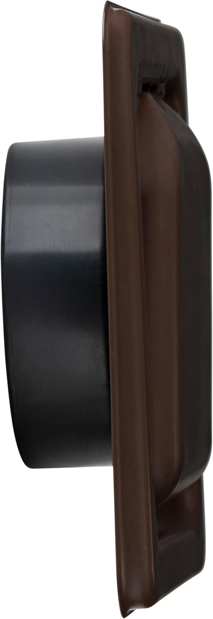 NO-PEST VENT MetalGuard, Dual Door Dryer Vent Cover Outdoor 4 Inch, Powder-Coated Heavy Duty Steel, Pest Proof, Rust Resistant, Safe & Efficient Vent Cap (Brown, 4" Steel With Collar)