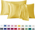 Tyfitb Satin Pillowcase Set for Hair & Skin Care – Cooling, Hypoallergenic, Anti-Frizz, Wrinkle-Free – Soft, Luxurious Pillowcases with Envelope Closure – 2-Pack, King Size 20x36, Gift-Ready