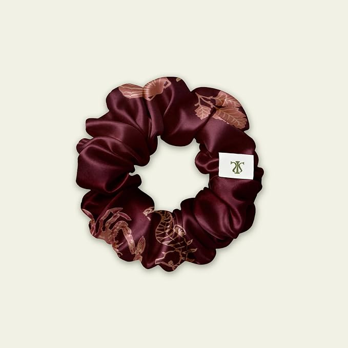 LILYSILK Silk Hair Scrunchies Ties for Frizz & Breakage Prevention 100% Mulberry No Damage Elastic Ponytail Holders, Cancer