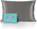 Mulberry Silk Pillow Case for Hair and Skin Prevent Acne Pillow Cases Both Sides Real Silk Pillowcases Organic Silk Pillowcase with Hidden Zipper, Grey, Queen (20"×30")