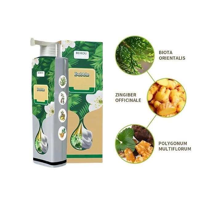 200 ML Natural Plant Hair Dye, Pure Plant Extract for Grey Hair Color Bubble Dye (Coffee)