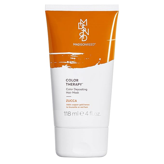 Madison Reed Color Therapy, Zucca, Color Depositing Hair Mask & Deep Conditioning Treatment, Intensely Hydrating, Refreshes Color & Tone, Keratin & Argan Oil, 4 Fl Oz 118 mL