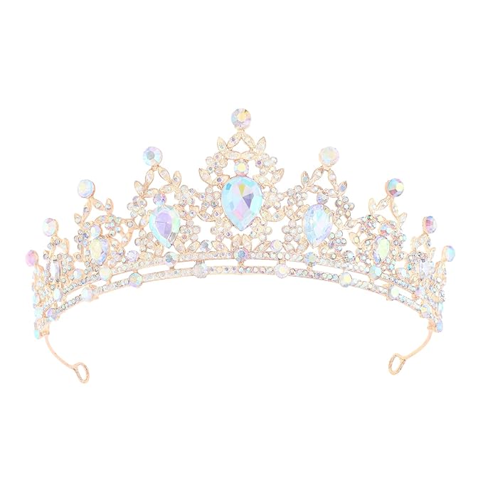 Princess Tiara and Crown for Women Wedding Tiaras for Bridal girls Tiaras and Crystal Crowns Rhinestone Headband Metal Hair Accessories for Costume Birthday Party Prom Gifts
