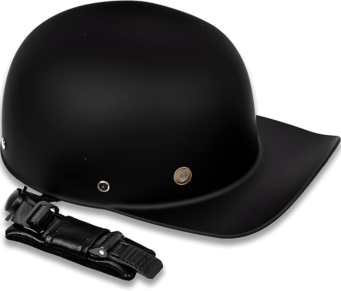 Baseball Style Cap Retro Motorcycle Helmet Unisex-Adult - DOT Approved