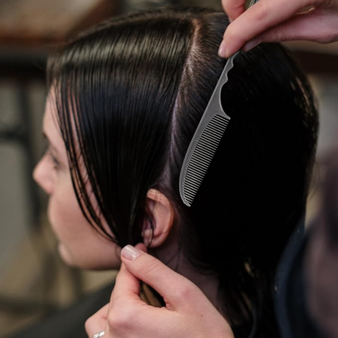 Anti-Static Pin Tail Comb 8.81 Inch Hair Styling Tool for Natural Curly Thick Hair Professional Hairdressing Comb for Sectioning and Detangling