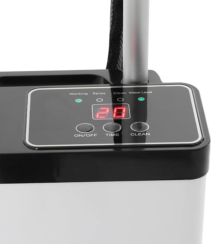 Nano Mist Hair Steamer, 9 Settings Adjustable Hair Salon Steamer, Professional Nano Mist Salon Hair Processor with 360°Swivel Wheels, 1300W Nanoscale Spray for Hair Care Hair Repair (White)