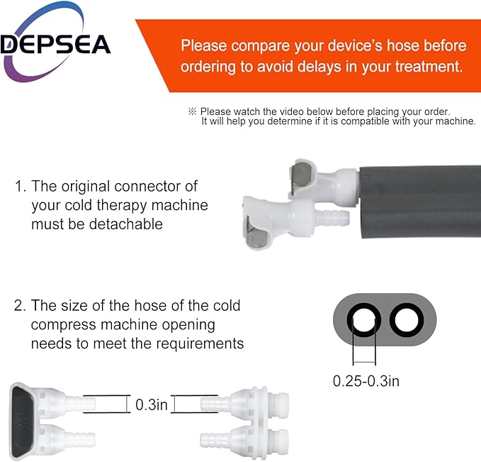 Universal Pad for Cold Therapy Systems | ice Therapy Machine, Cold Therapy Machine Accessories | Applicable only to 1/4-inch Hose